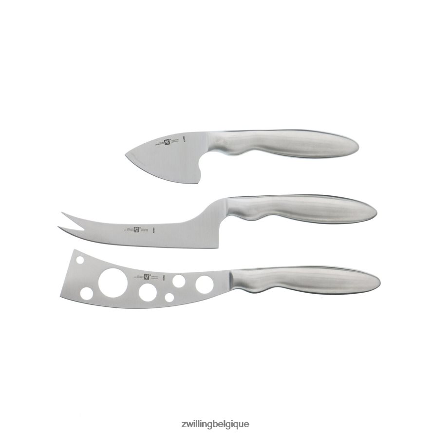 Zwilling accessoires Ensemble de 3 couteaux à fromage en acier inoxydable coutellerie 206XHX13