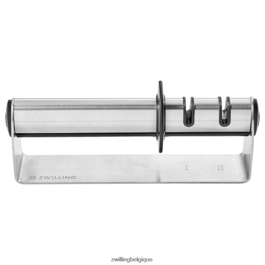 Zwilling Aiguiseur de couteaux portatif en acier inoxydable twinsharp duo, maintenance des bords coutellerie 206XHX233