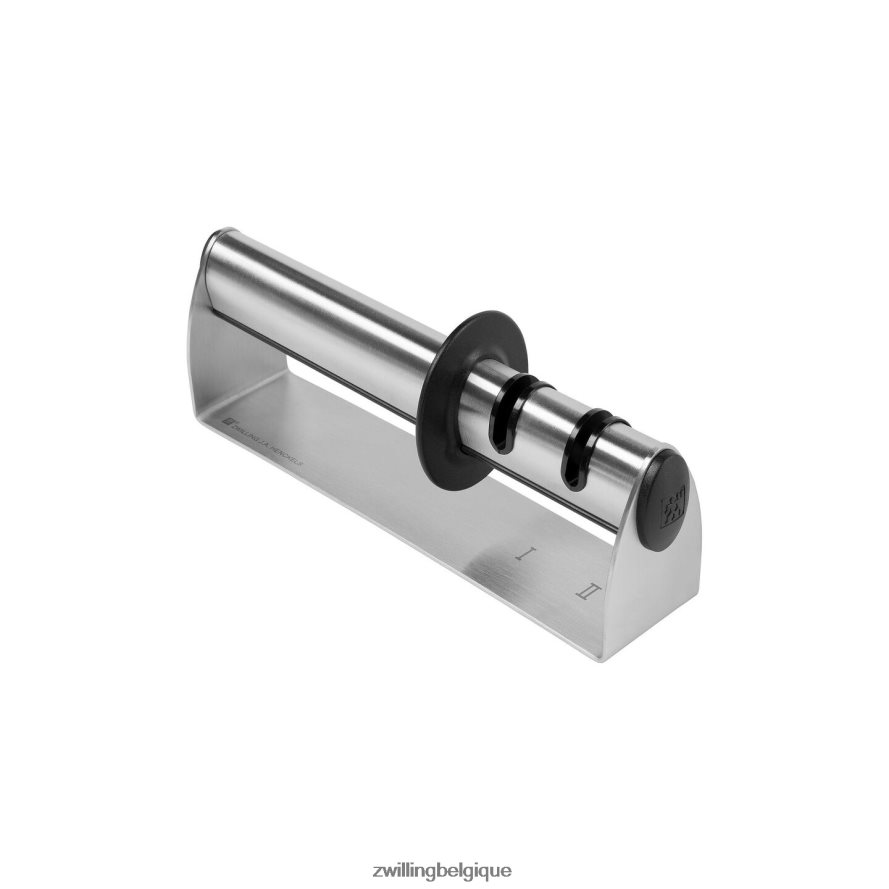 Zwilling Aiguiseur de couteaux portatif en acier inoxydable twinsharp duo, maintenance des bords coutellerie 206XHX233
