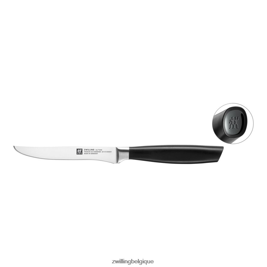 Zwilling all * star 4,5 pouces, couteau à steak, noir mat coutellerie 206XHX440