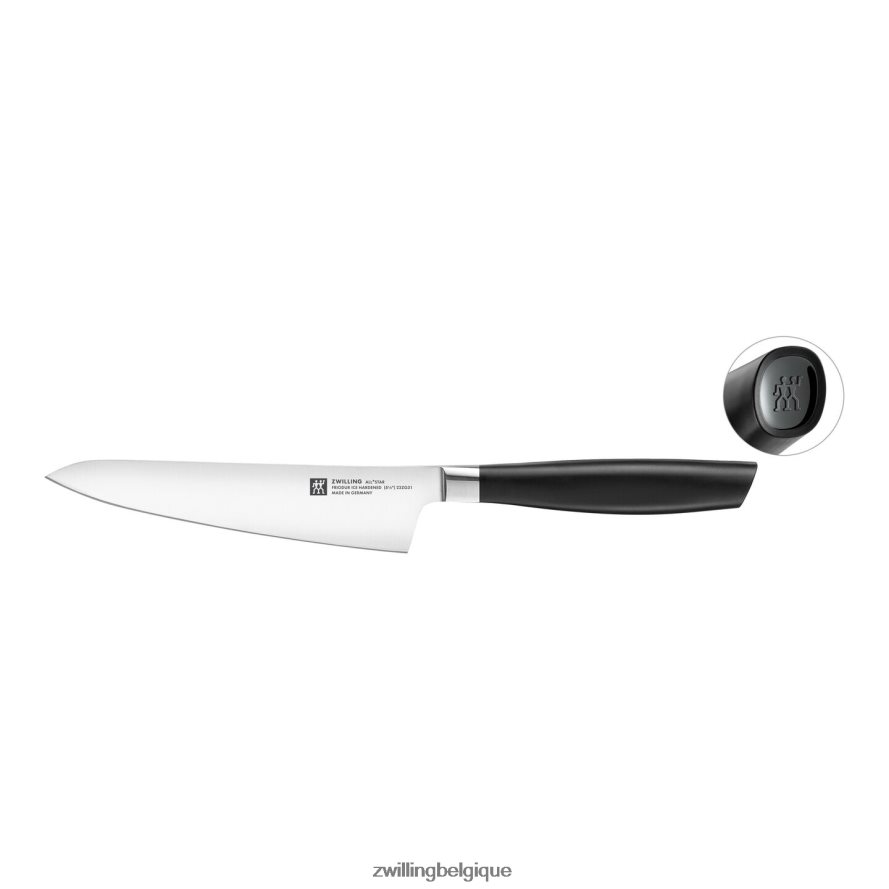 Zwilling all * star 5,5 pouces, couteau de chef compact, noir mat coutellerie 206XHX347