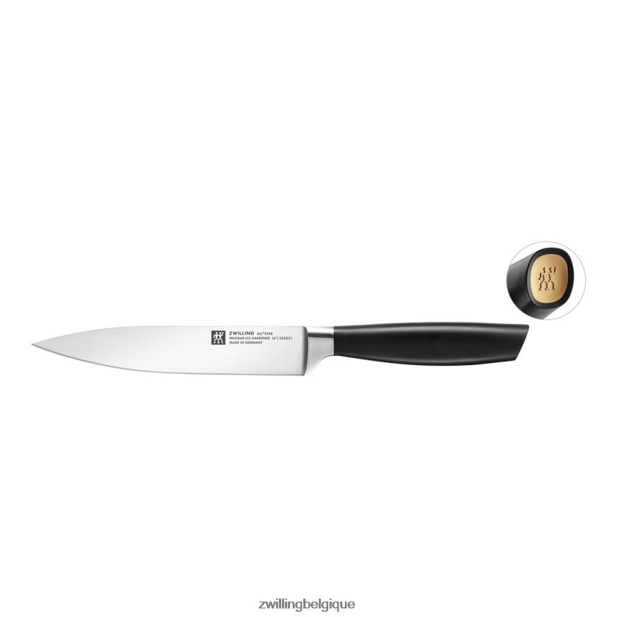 Zwilling all * star 6,5 pouces, couteau à découper, or mat coutellerie 206XHX356