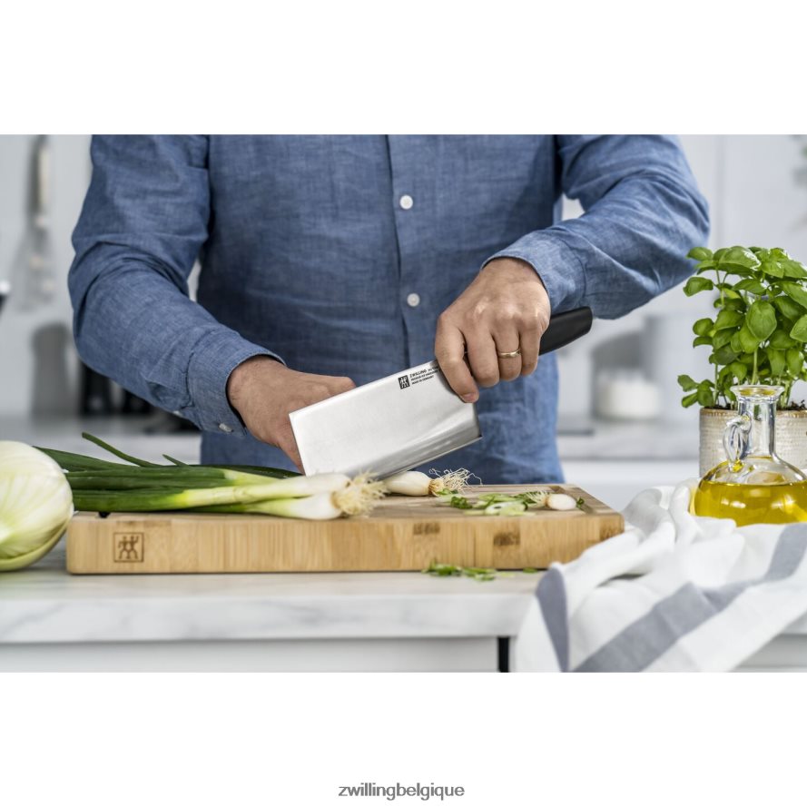 Zwilling all * star 7 pouces, couteau de chef chinois, noir mat coutellerie 206XHX215