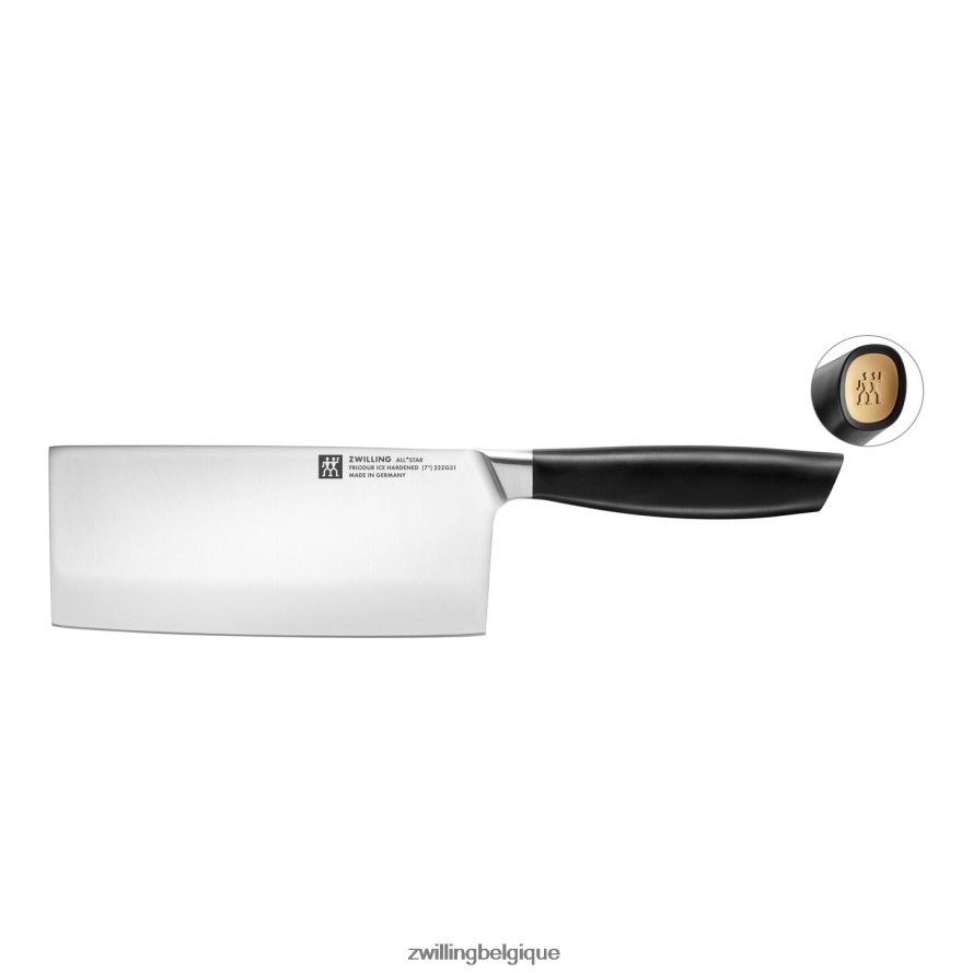 Zwilling all * star 7 pouces, couteau de chef chinois, or mat coutellerie 206XHX217