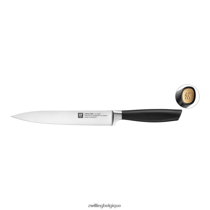 Zwilling all * star 8 pouces, couteau à découper, or mat coutellerie 206XHX329