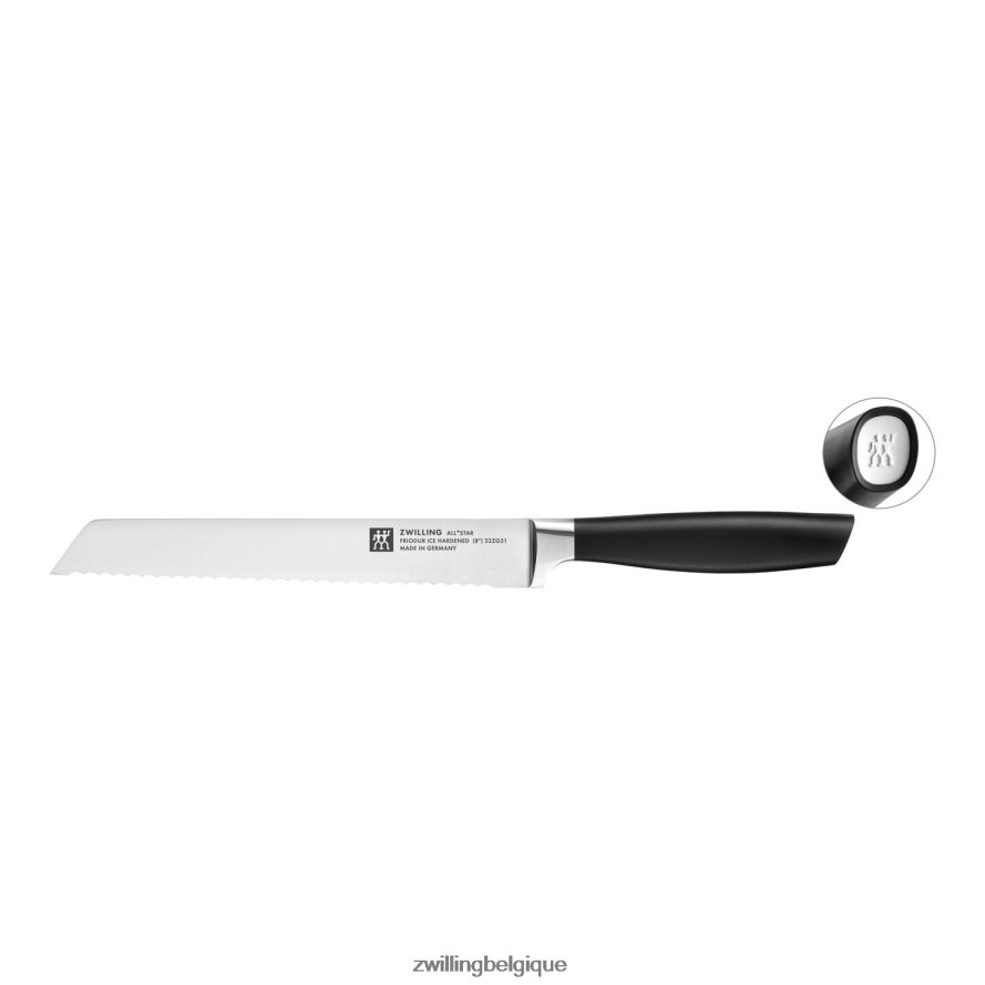 Zwilling all * star 8 pouces, couteau à pain, blanc coutellerie 206XHX345