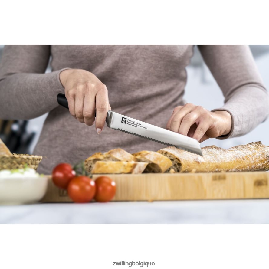 Zwilling all * star 8 pouces, couteau à pain, noir mat coutellerie 206XHX340