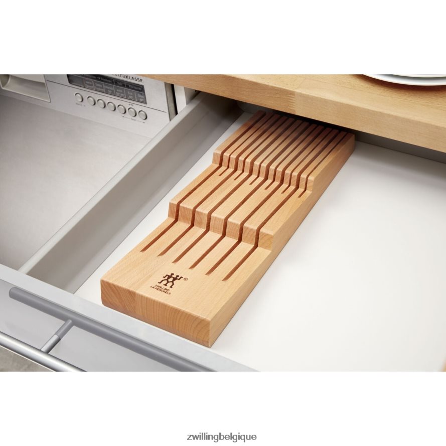 Zwilling bois de hêtre de rangement, organisateur de couteaux dans le tiroir coutellerie 206XHX70