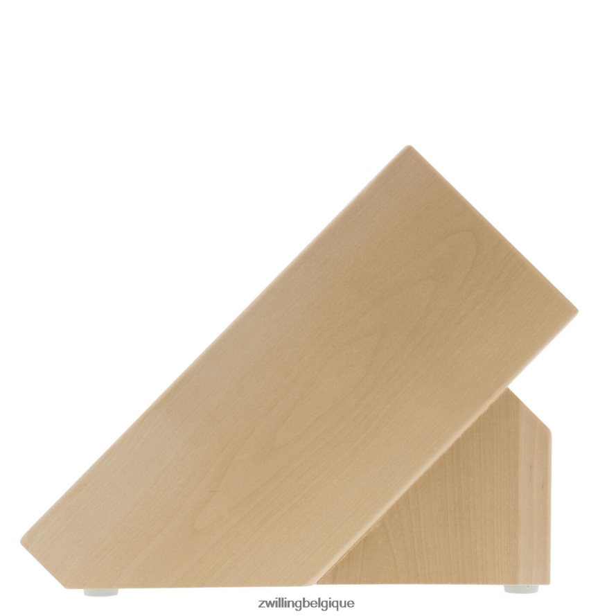 Zwilling bouleau de rangement, bouleau, bloc à couteaux double en bouleau vide coutellerie 206XHX284