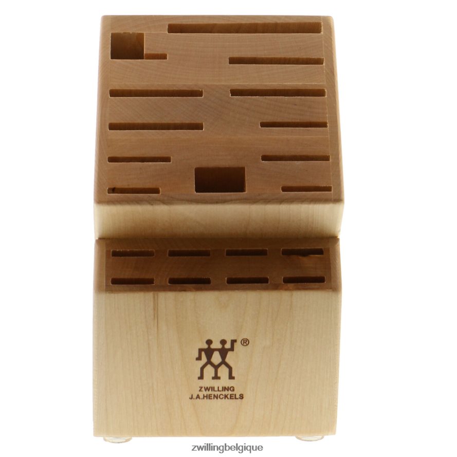 Zwilling cendres de stockage, bloc à couteaux en bois dur vide coutellerie 206XHX197