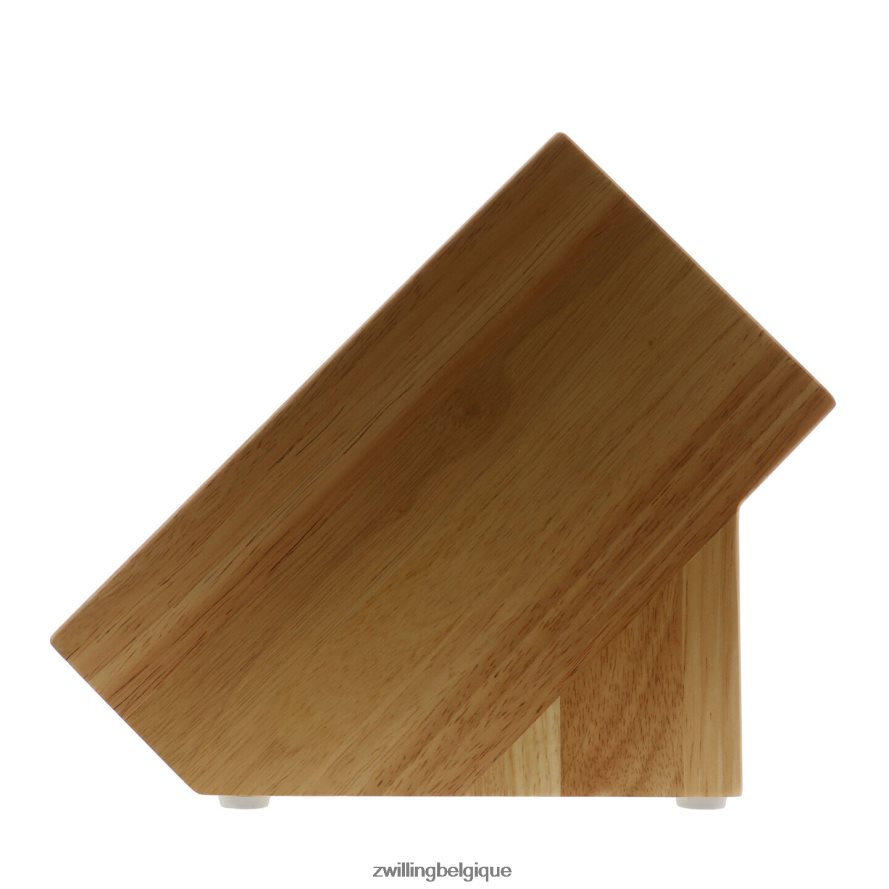 Zwilling frêne de stockage, bois d\'hévéa, bloc studio double vide coutellerie 206XHX398