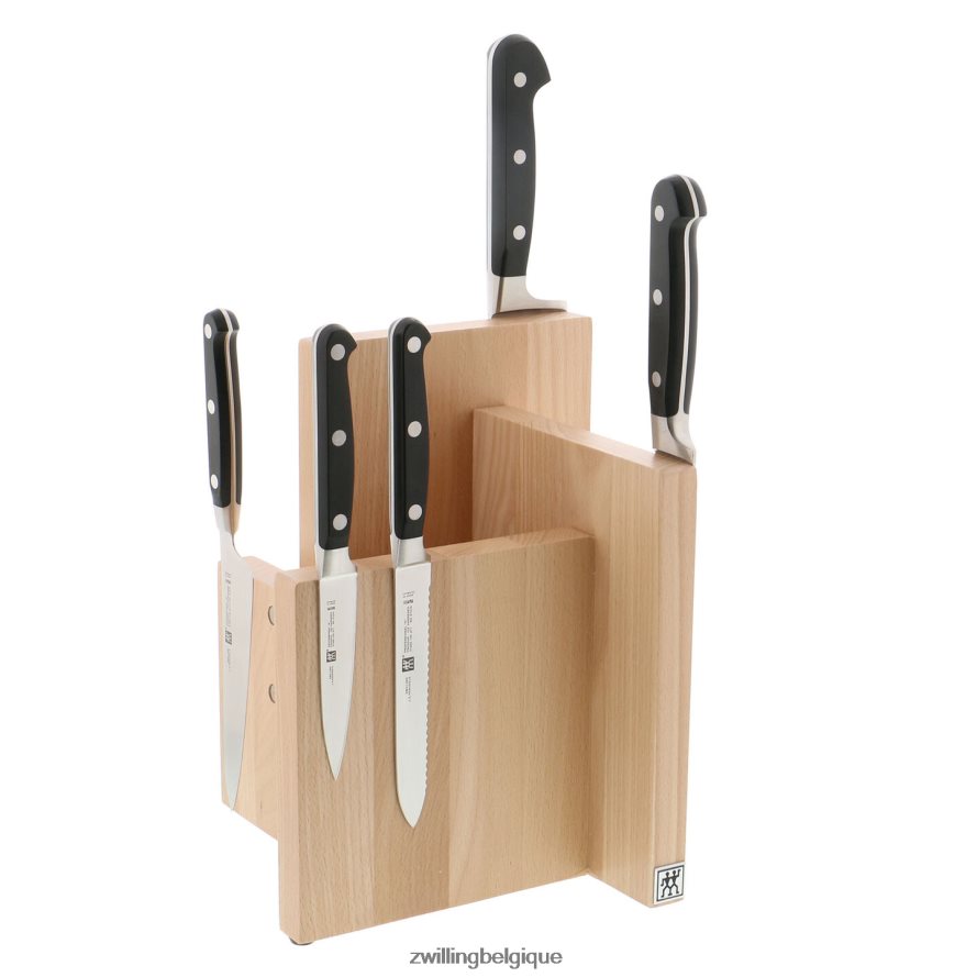 Zwilling hêtre de stockage, bois de hêtre, bloc magnétique italien carré - naturel coutellerie 206XHX269