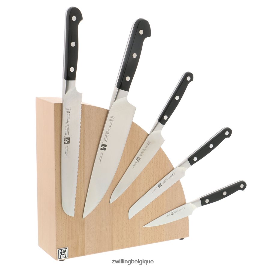 Zwilling hêtre de stockage, bois de hêtre, bloc magnétique italien rond - naturel coutellerie 206XHX263