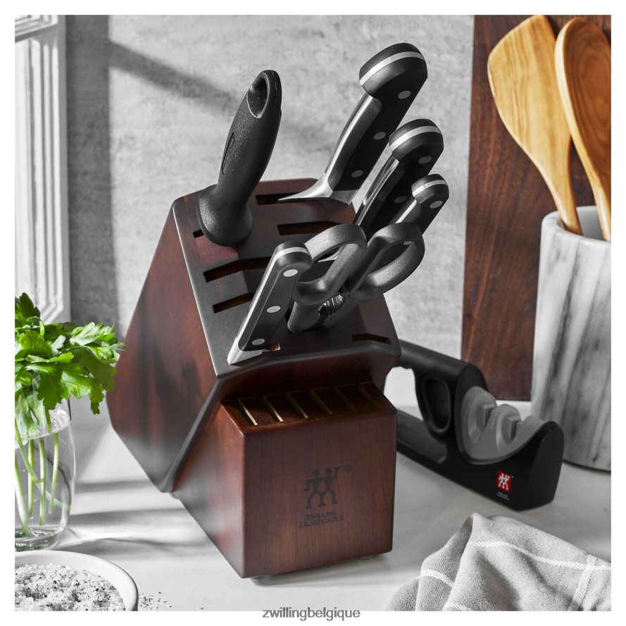 Zwilling pro 8 pièces, ensemble de blocs de couteaux coutellerie 206XHX4
