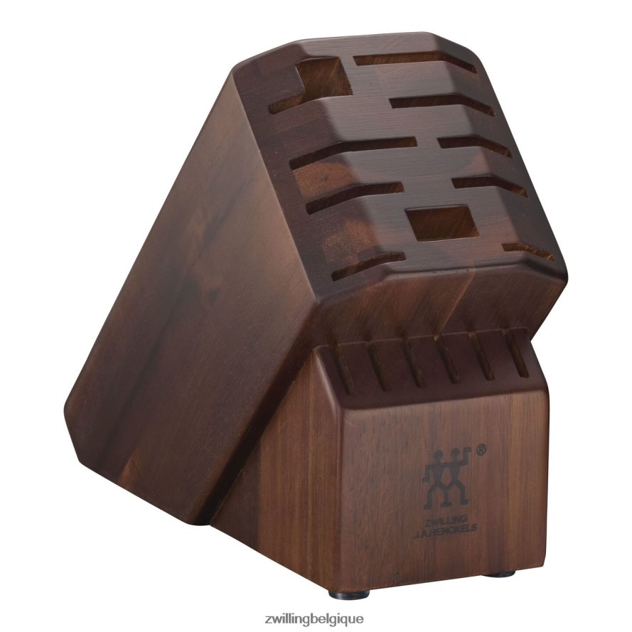 Zwilling rangement acacia, acacia, bloc couteau pro vide coutellerie 206XHX198
