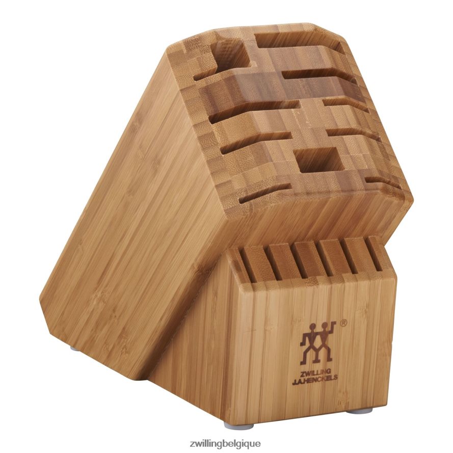 Zwilling rangement bambou, bambou, bloc couteau pro vide coutellerie 206XHX365