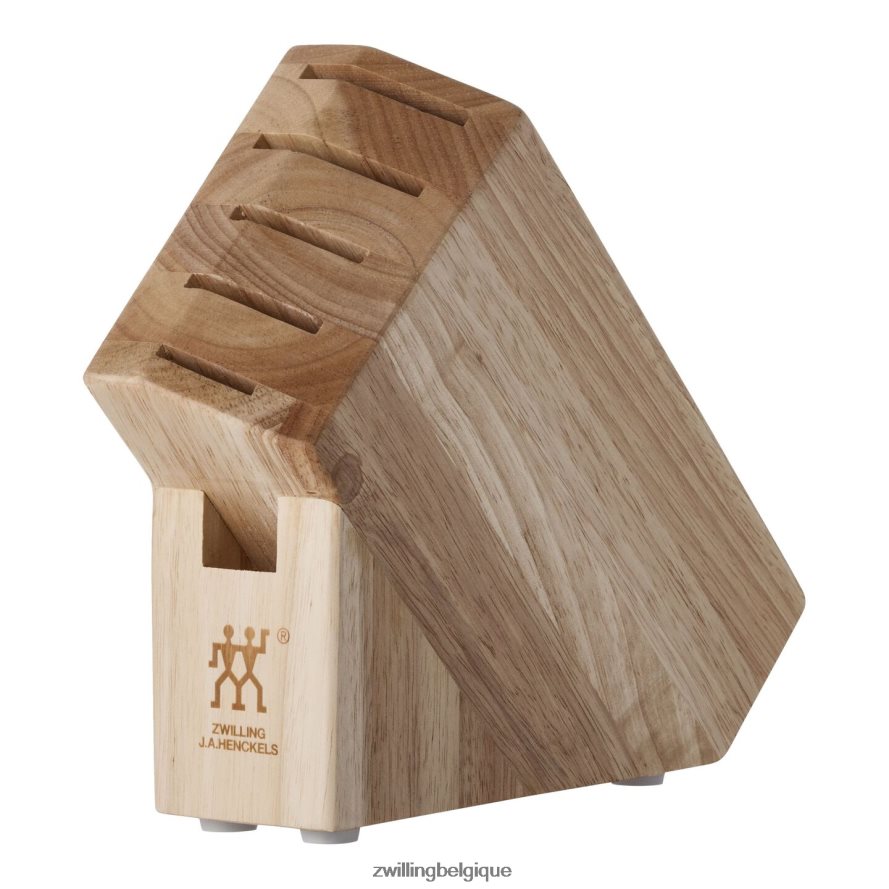 Zwilling rangement bois d'hévéa, bloc studio pro vide coutellerie 206XHX391