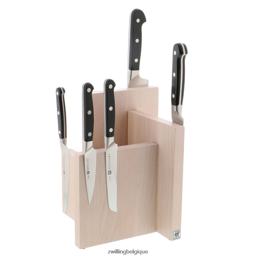 Zwilling rangement en hêtre, hêtre, bloc magnétique italien carré - blanc coutellerie 206XHX270