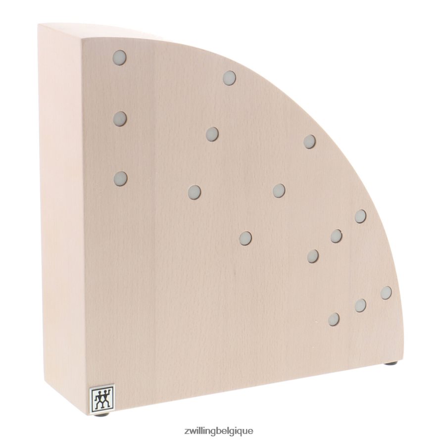 Zwilling rangement en hêtre, hêtre, bloc magnétique italien rond - blanc coutellerie 206XHX264