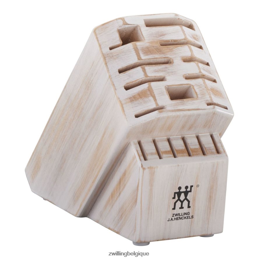 Zwilling rangement pro rustique bloc à couteaux blanc vide coutellerie 206XHX289