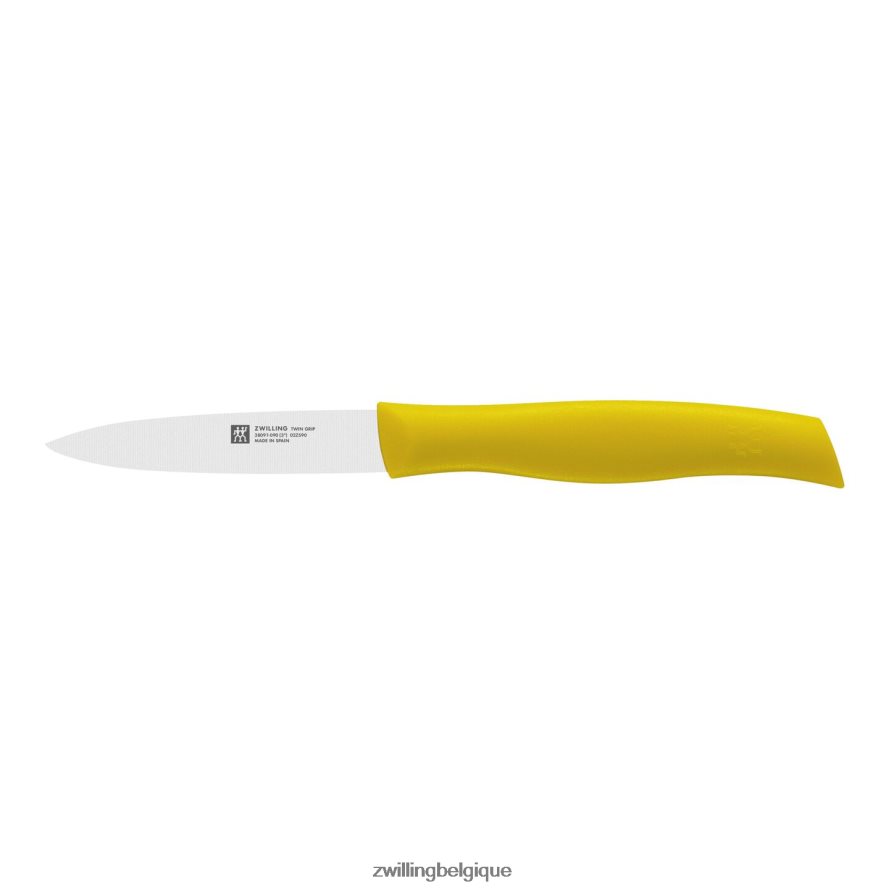 Zwilling Twin Grip 3,5 pouces, couteau d'office jaune coutellerie 206XHX427