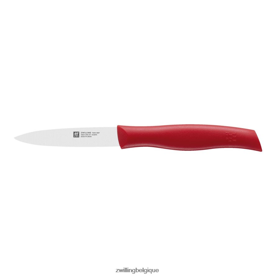 Zwilling Twin Grip 3,5 pouces, couteau d'office rouge coutellerie 206XHX426