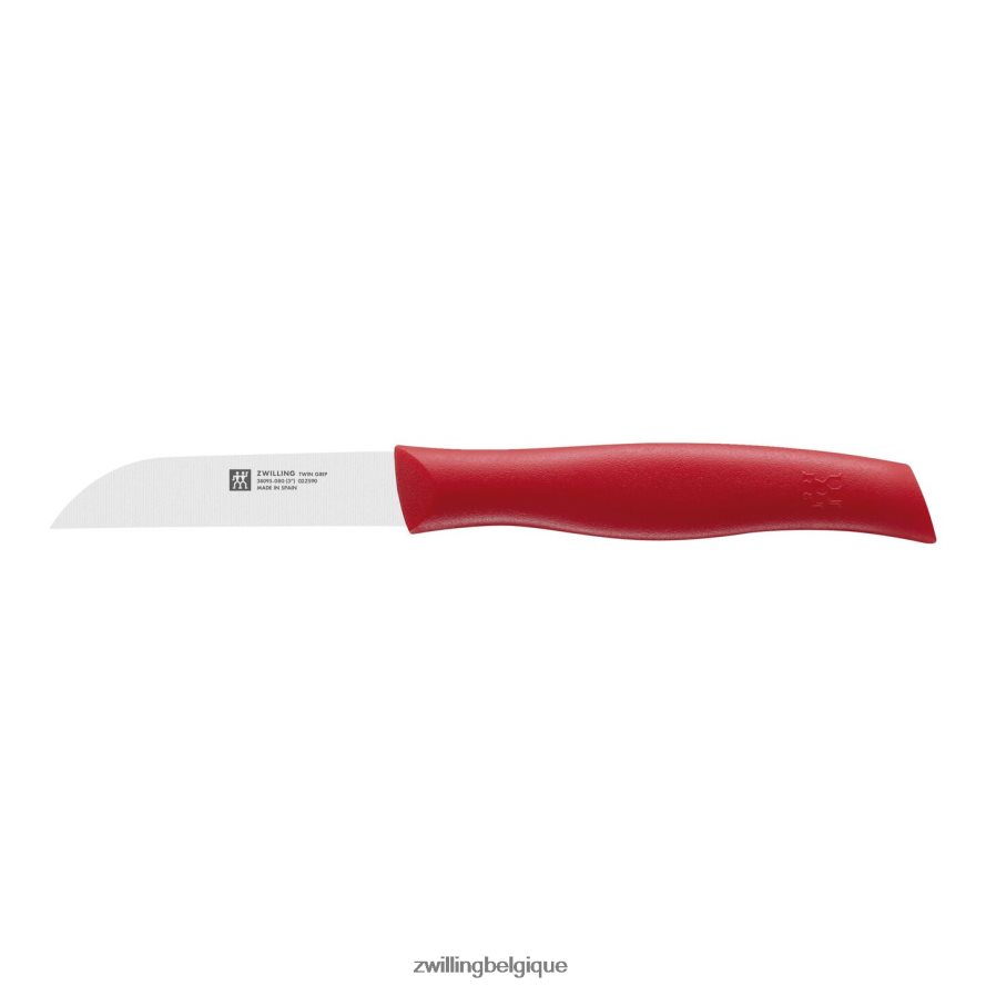Zwilling couteau à légumes twin grip 3 pouces, rouge coutellerie 206XHX7