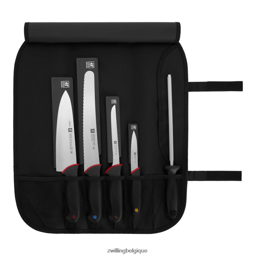 Zwilling le kit essentiel de 6 couteaux d'école culinaire avec protège-lames coutellerie 206XHX237