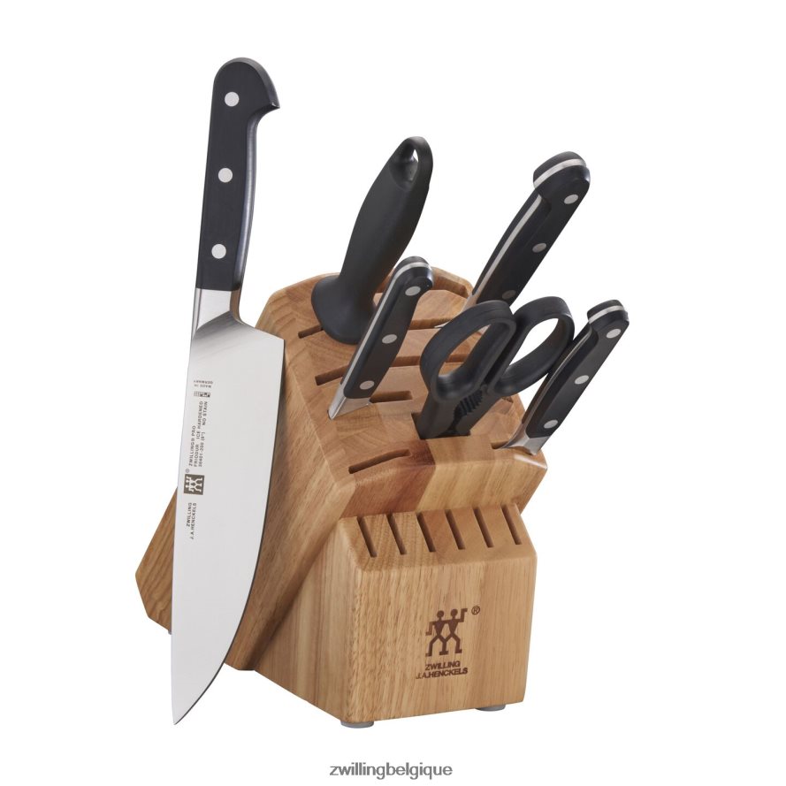 Zwilling pro 7 pièces, jeu de blocs à couteaux, naturel coutellerie 206XHX94