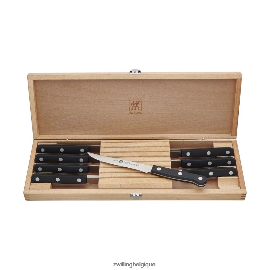 Zwilling Ensemble de couteaux à steak Twin Gourmet, 8 pièces, avec coffret de présentation en bois coutellerie 206XHX361