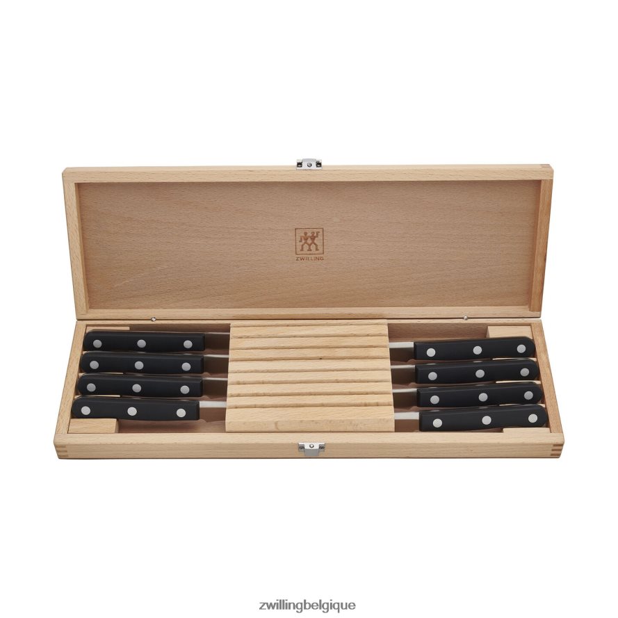 Zwilling Ensemble de couteaux à steak Twin Gourmet, 8 pièces, avec coffret de présentation en bois coutellerie 206XHX361