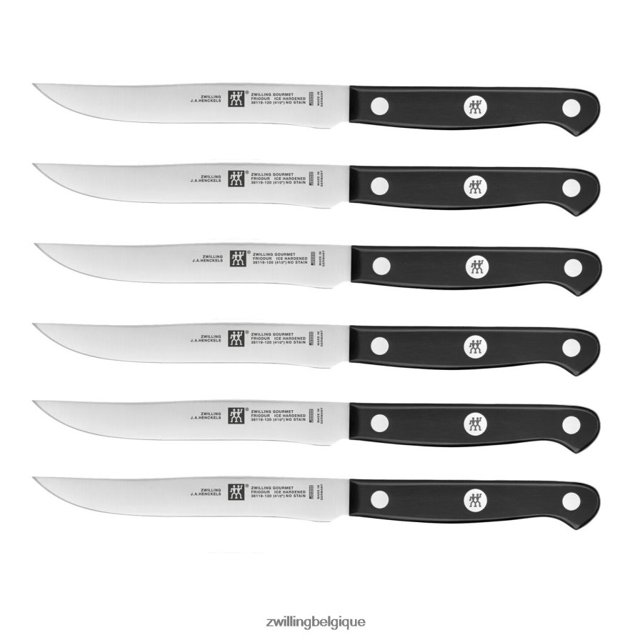 Zwilling gourmet 6 pièces, ensemble de couteaux à steak coutellerie 206XHX15