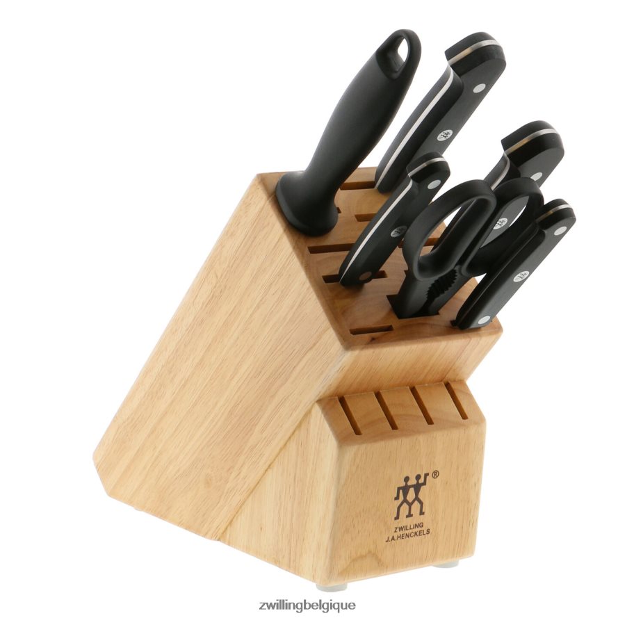 Zwilling gourmet 7 pièces, ensemble de blocs de couteaux, naturel coutellerie 206XHX59