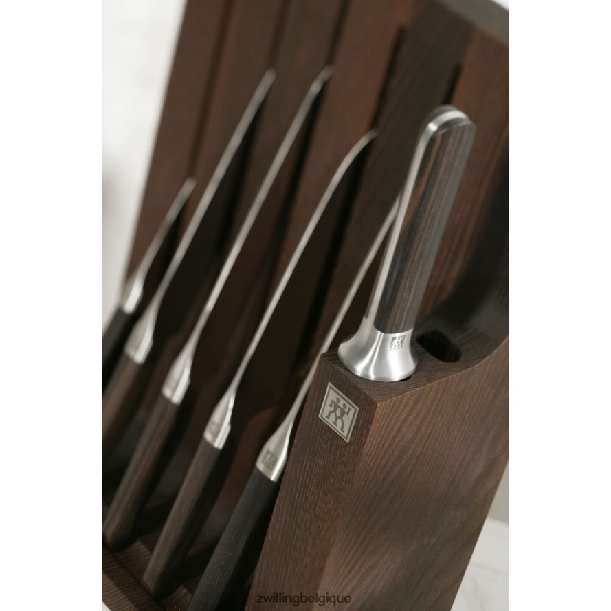 Zwilling twin 1731 7 pièces, jeu de blocs à couteaux, marron coutellerie 206XHX367