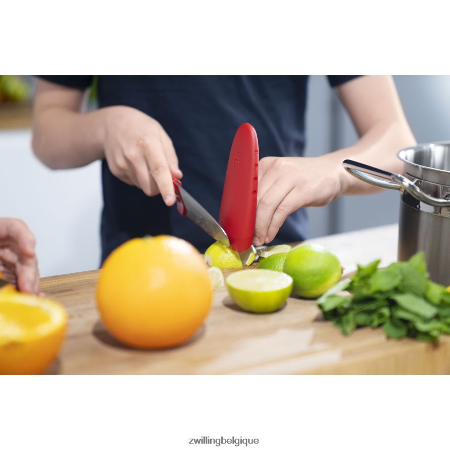 Zwilling twinny 4,25 pouces, couteau de chef, rouge coutellerie 206XHX98