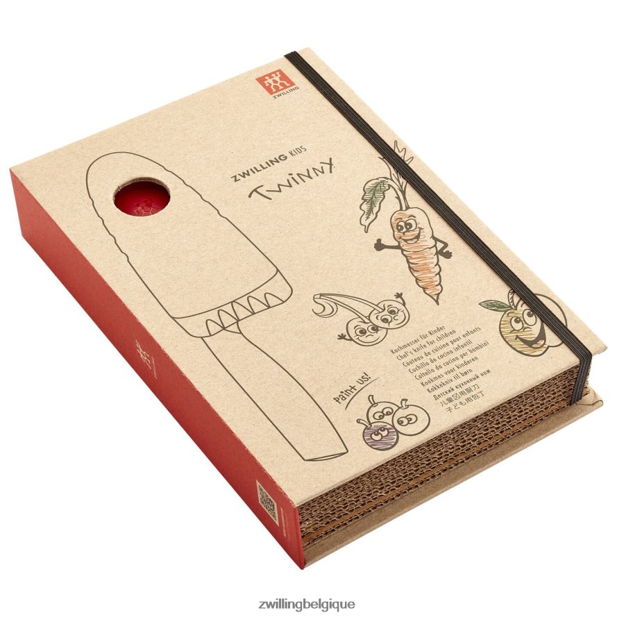 Zwilling twinny 4,25 pouces, couteau de chef, rouge coutellerie 206XHX98