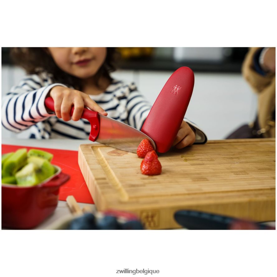 Zwilling twinny 4,25 pouces, couteau de chef, rouge coutellerie 206XHX98