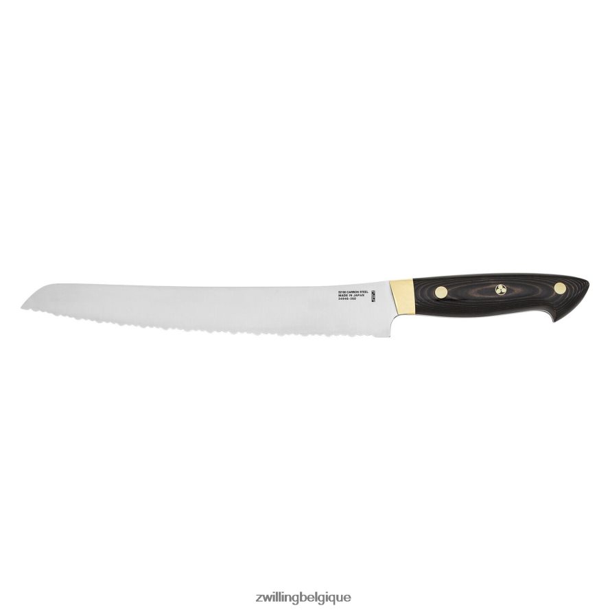 Zwilling bob Kramer carbone 2.0 10 pouces, couteau à pain coutellerie 206XHX288