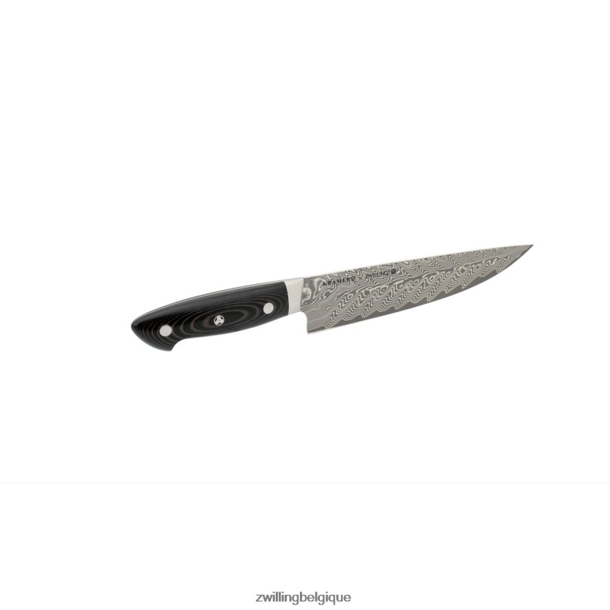 Zwilling Kramer - Euroline Stainless Damascus Collection 8 pouces, couteau de chef étroit coutellerie 206XHX195