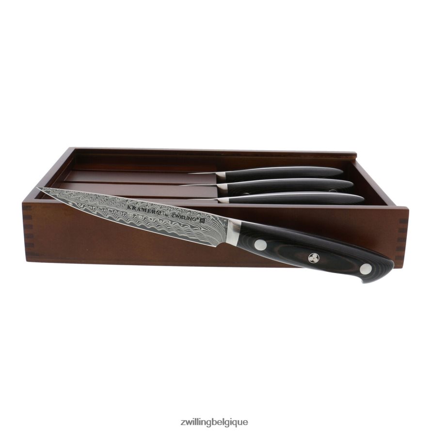 Zwilling Kramer - collection euroline inox damas 4 pièces, ensemble de couteaux à steak coutellerie 206XHX376
