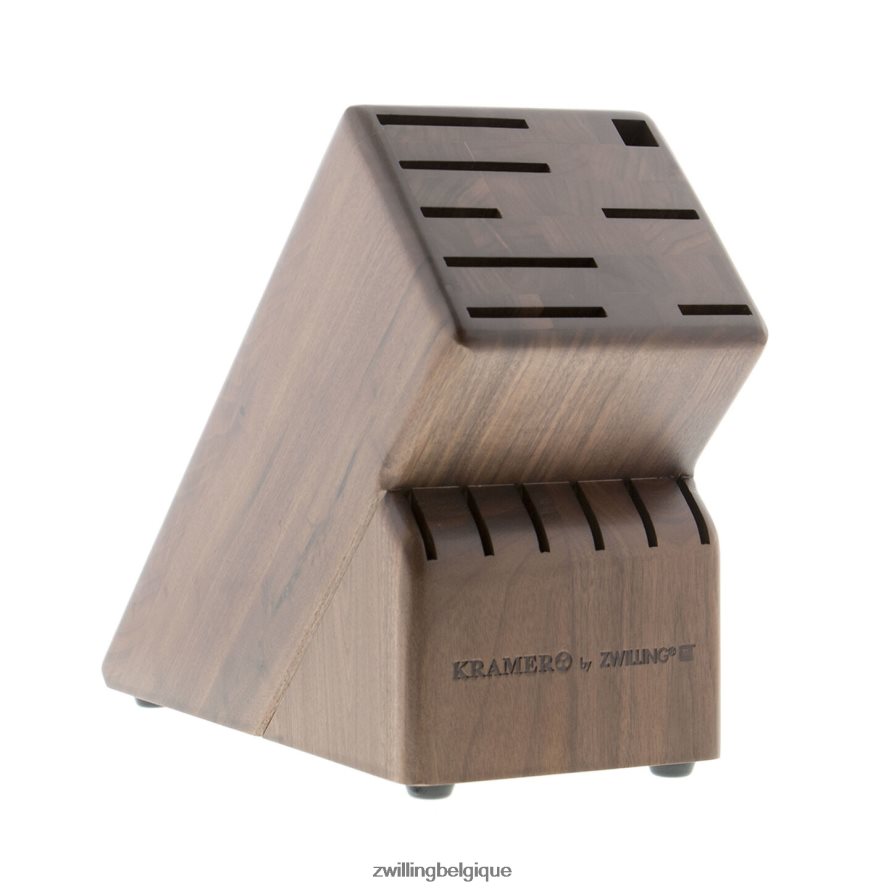 Zwilling Kramer - collection euroline inox damas 7 pièces, ensemble de blocs à couteaux, marron coutellerie 206XHX200