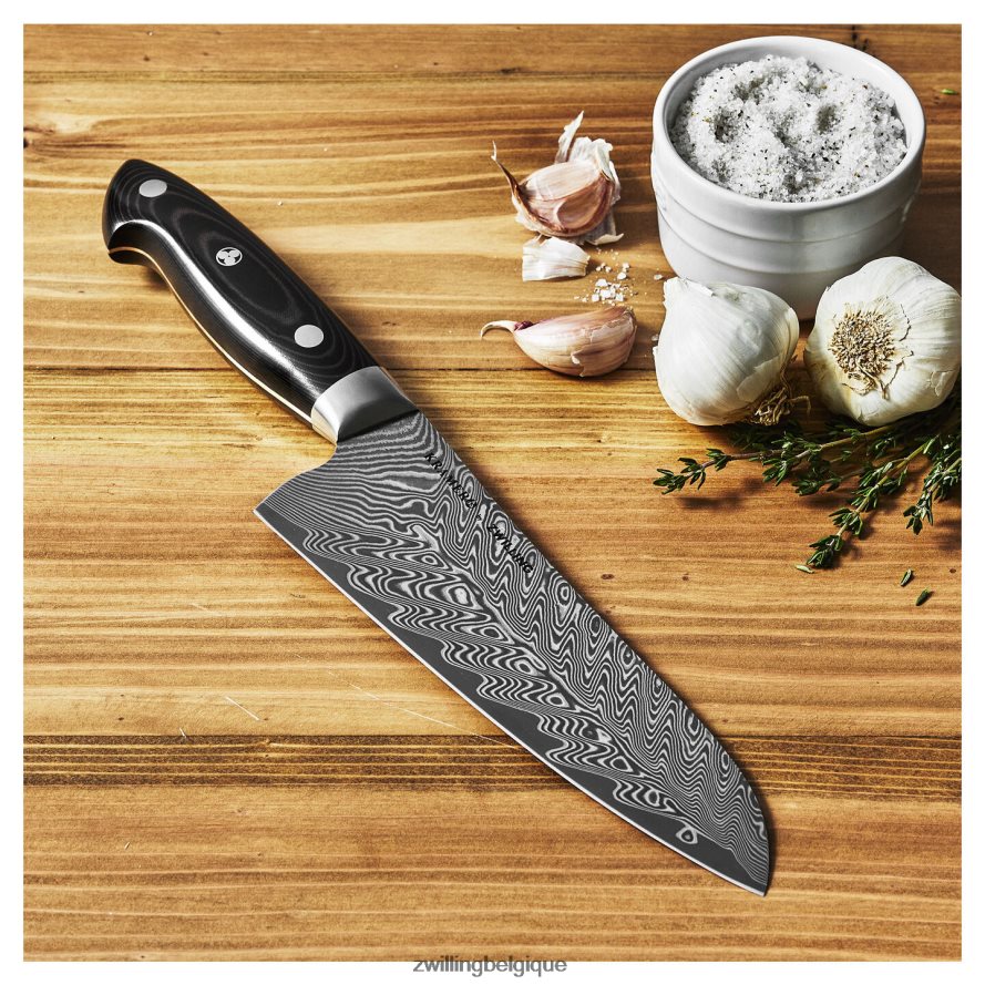 Zwilling Kramer - collection euroline inox damas 7 pouces, couteau santoku à bord fin coutellerie 206XHX129
