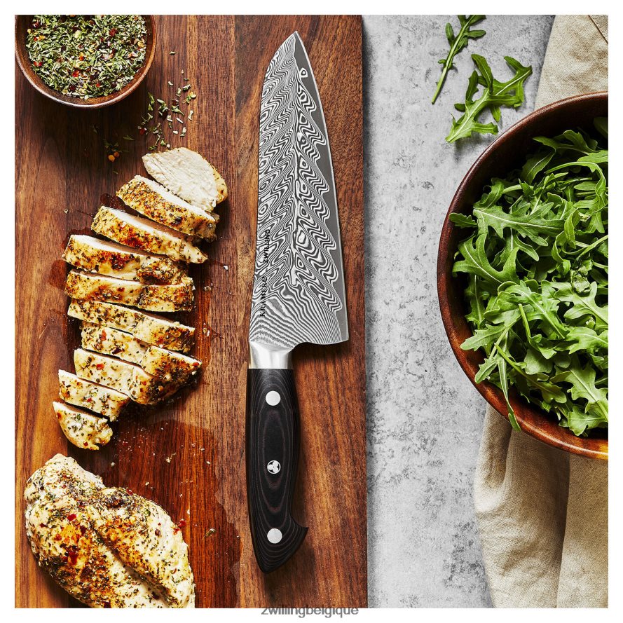 Zwilling Kramer - collection euroline inox damas 7 pouces, couteau santoku à bord fin coutellerie 206XHX129