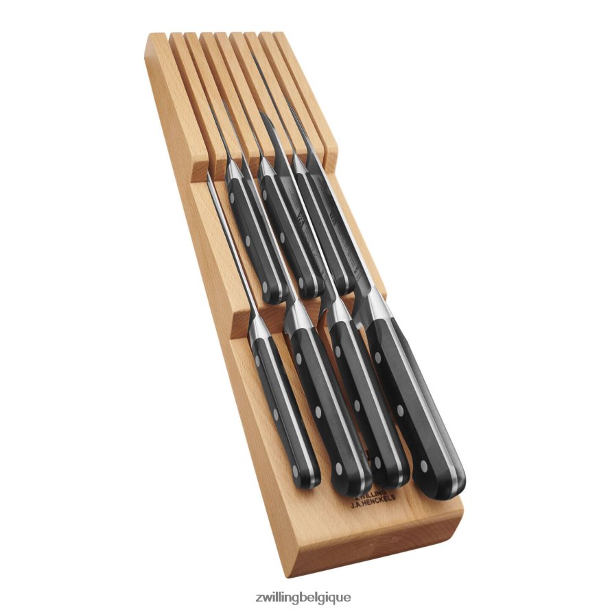 Zwilling Professional S 10 pièces, ensemble de blocs avec plateau à couteaux en bois de hêtre, naturel coutellerie 206XHX48