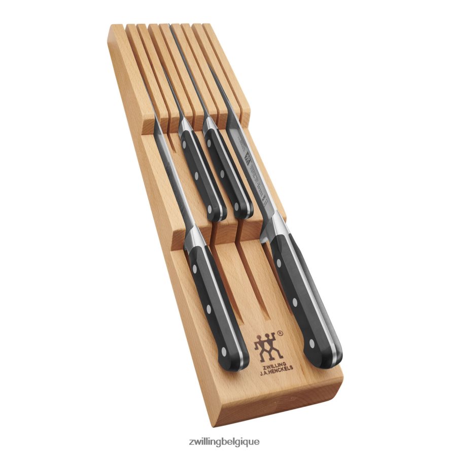 Zwilling Professional S 7 pièces, ensemble de blocs avec plateau à couteaux en bois de hêtre, naturel coutellerie 206XHX150