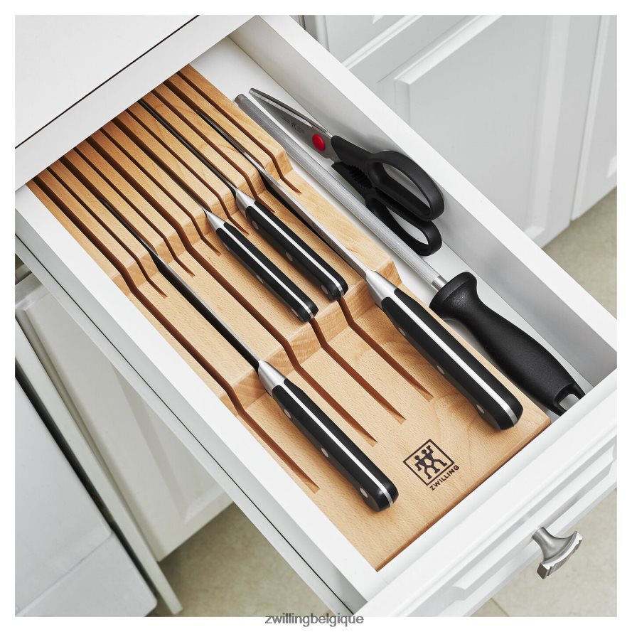 Zwilling Professional S 7 pièces, ensemble de blocs avec plateau à couteaux en bois de hêtre, naturel coutellerie 206XHX150