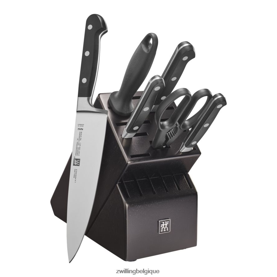 Zwilling Professional S 7 pièces, ensemble de blocs à couteaux, noir mat coutellerie 206XHX111