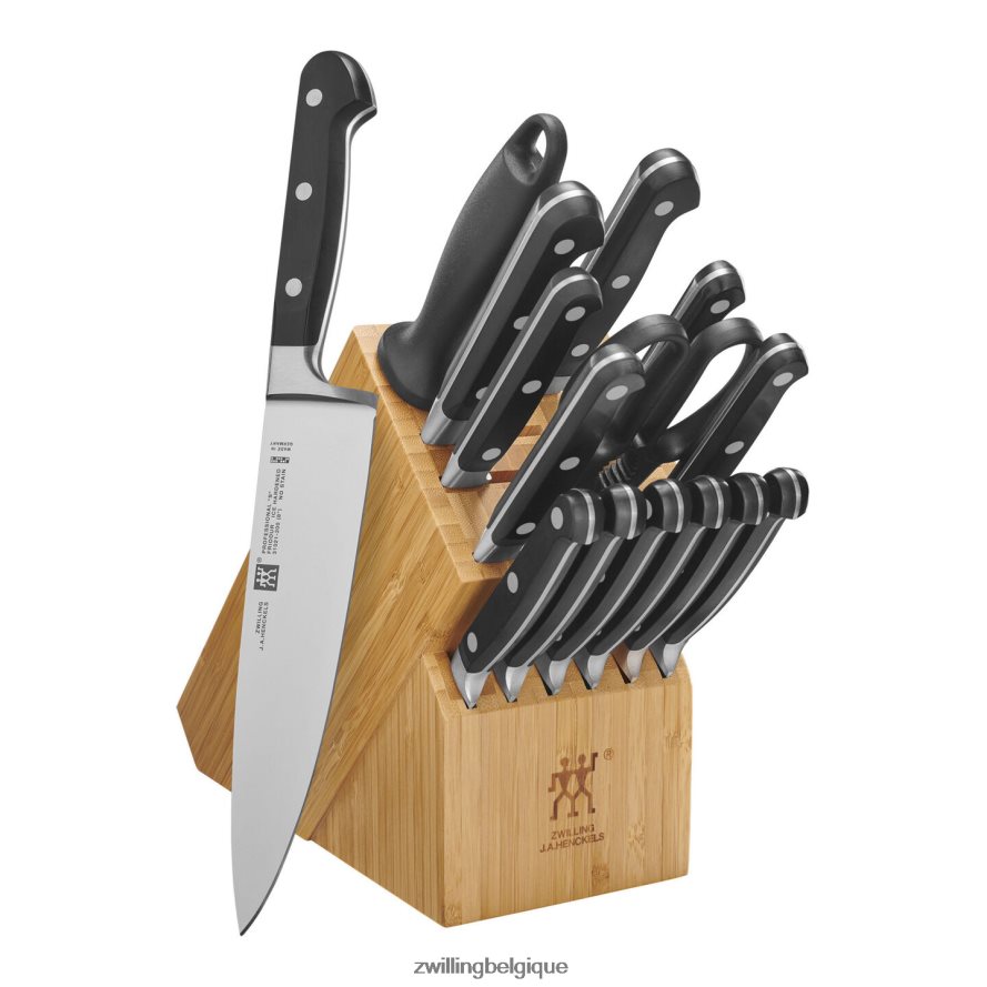 Zwilling professional s 16 pièces, jeu de blocs à couteaux, marron coutellerie 206XHX299