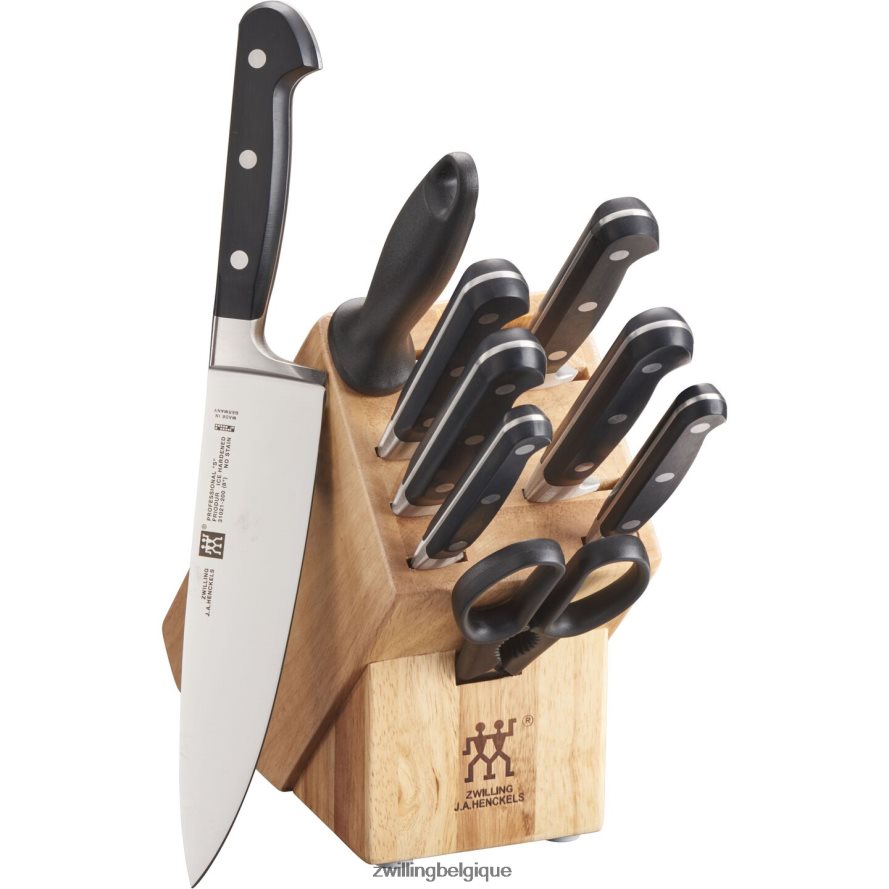 Zwilling professionnel s 10 pièces, jeu de blocs à couteaux, naturel coutellerie 206XHX107