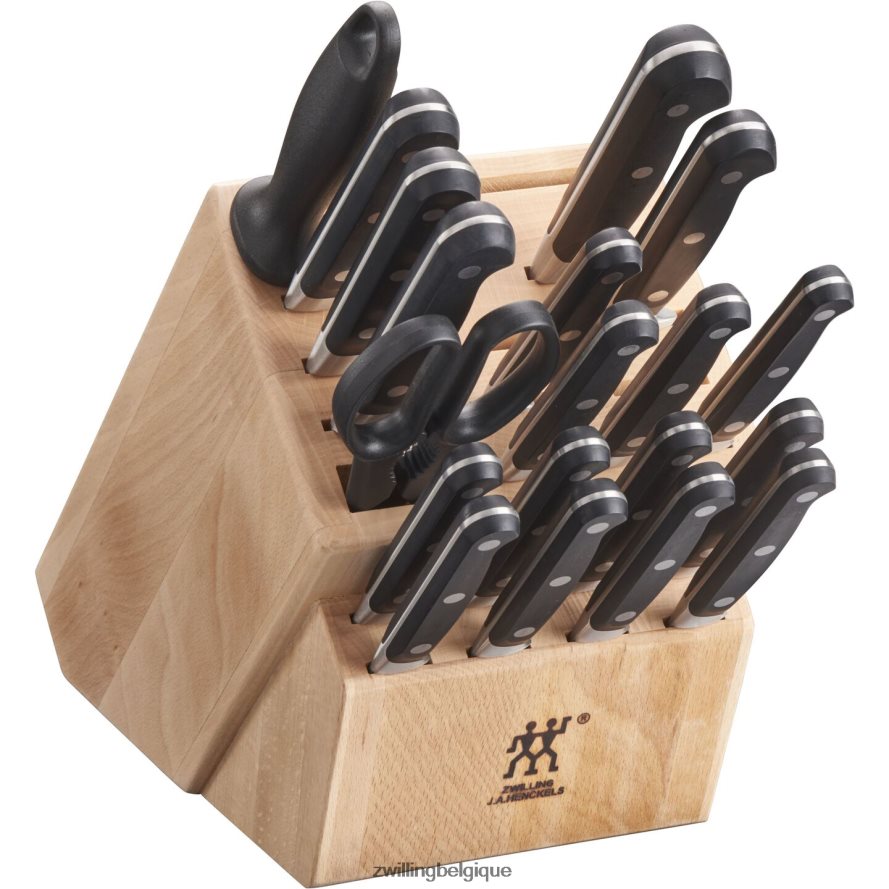 Zwilling professionnel s 20 pièces, jeu de blocs à couteaux, naturel coutellerie 206XHX62